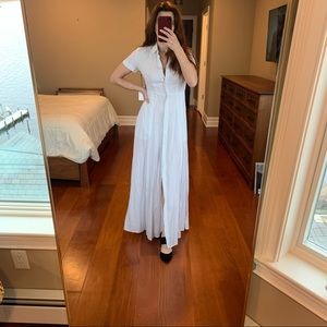 Striped Shirt Maxi Dress ~ Size Small